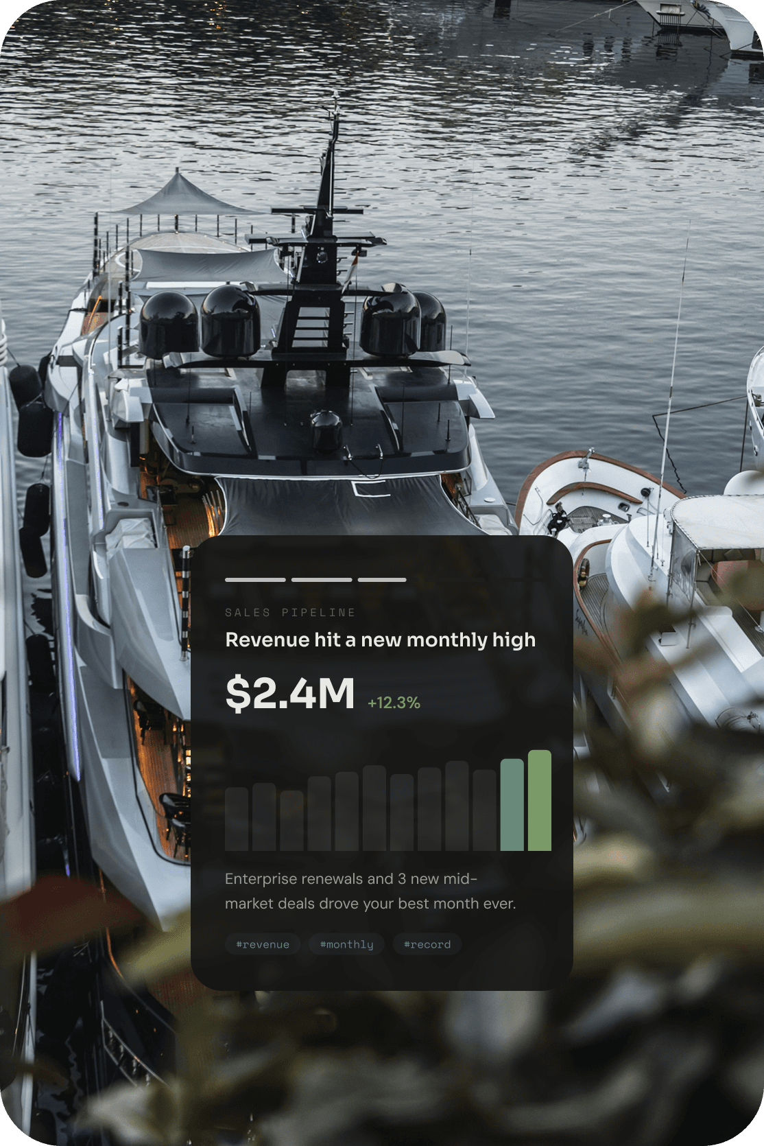 Revenue hits a new high from the marina